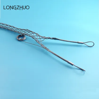 Cable support grip wire mesh grip