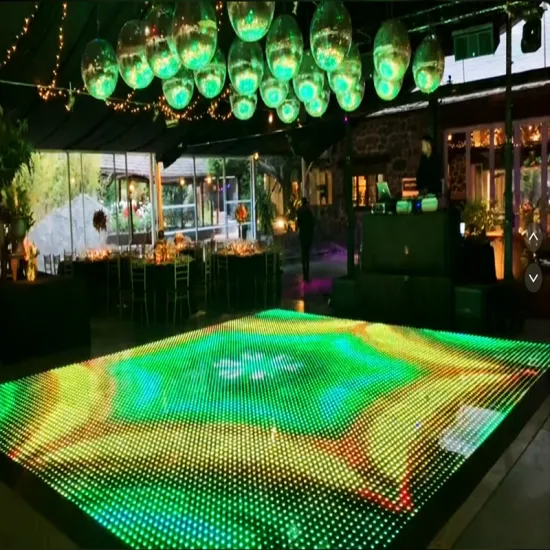 Portable Outdoor LED Dance Floor: A Magnetic Video Pixel Stage for Weddings and Events