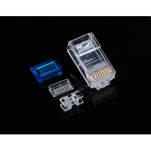 Cat7 RJ45 Plug com ferramenta azul