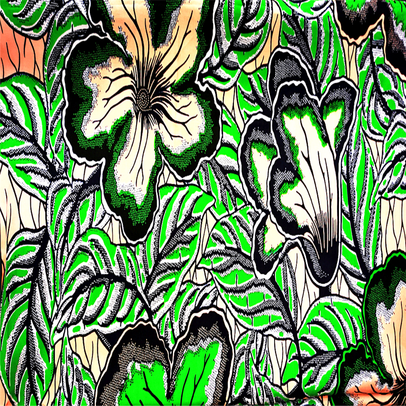 Multi Color Pattern Polyester Fabric