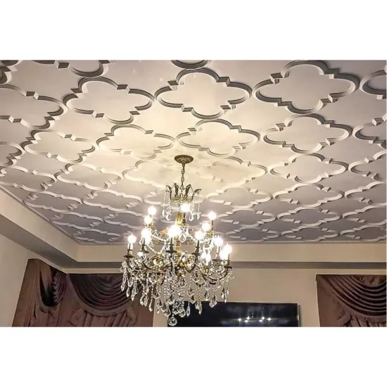 Hot Sale Gold Art Ceiling Mouldings for Hotel Decoration