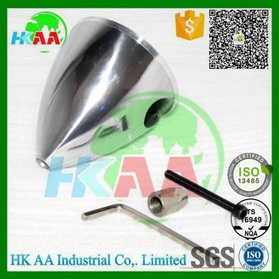 Custom precision machined RC engine power aluminum spinner for airplane spare parts