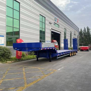 Low-Floor Semi-Trailer for Mini Excavator Transport