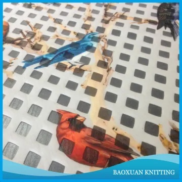 100%Polyester bonded mesh fabric printed/printed of bird