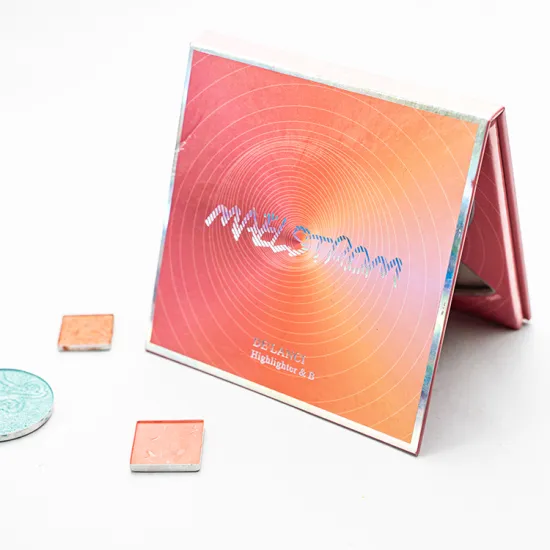 Custom Empty Metallic Glitter Matte Eyeshadow Palette Box