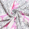 Jersey sencillo de viscosa y spandex con estampado ecológico