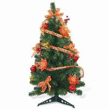 180cm Christmas Tree with Balls and Ribbon, Strong and Firm Base, Pine Tree Style