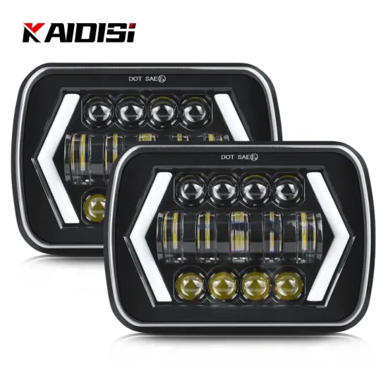 7-inch LED Headlight Kit for Car, Motorcycle, SUV, and ATV: High and Low Beam Driving Lights