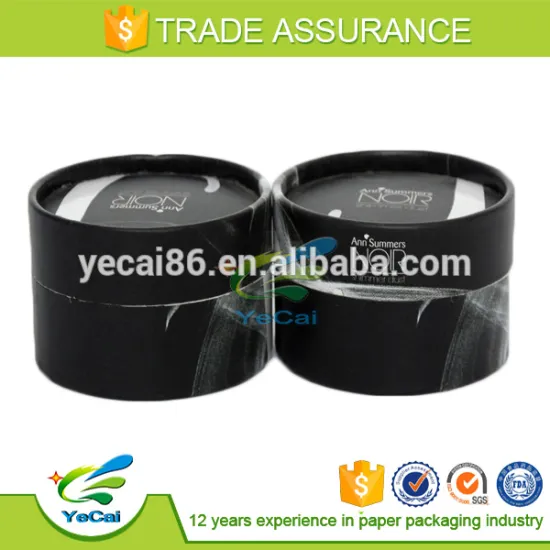 Biodegradable Cosmetic powder puff box paper packaging