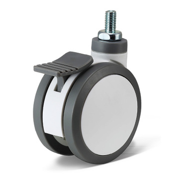 Non-toxic ABS casters for medical equipment threaded stem