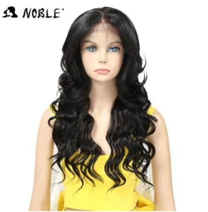 Charming synthetic wig24 Inch for black women Ombre colored long wave hair Lace frontal wig loose synthetic hair wig
