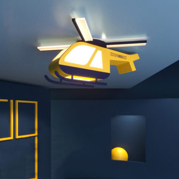 Smart Led Ceiling Light for Homes Yellow helicopter LED ceiling light for kids Supplier