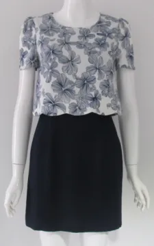 Pretty Steps 2016 chiffon fabric type and casual dresses dress type short sleeve floral print dress