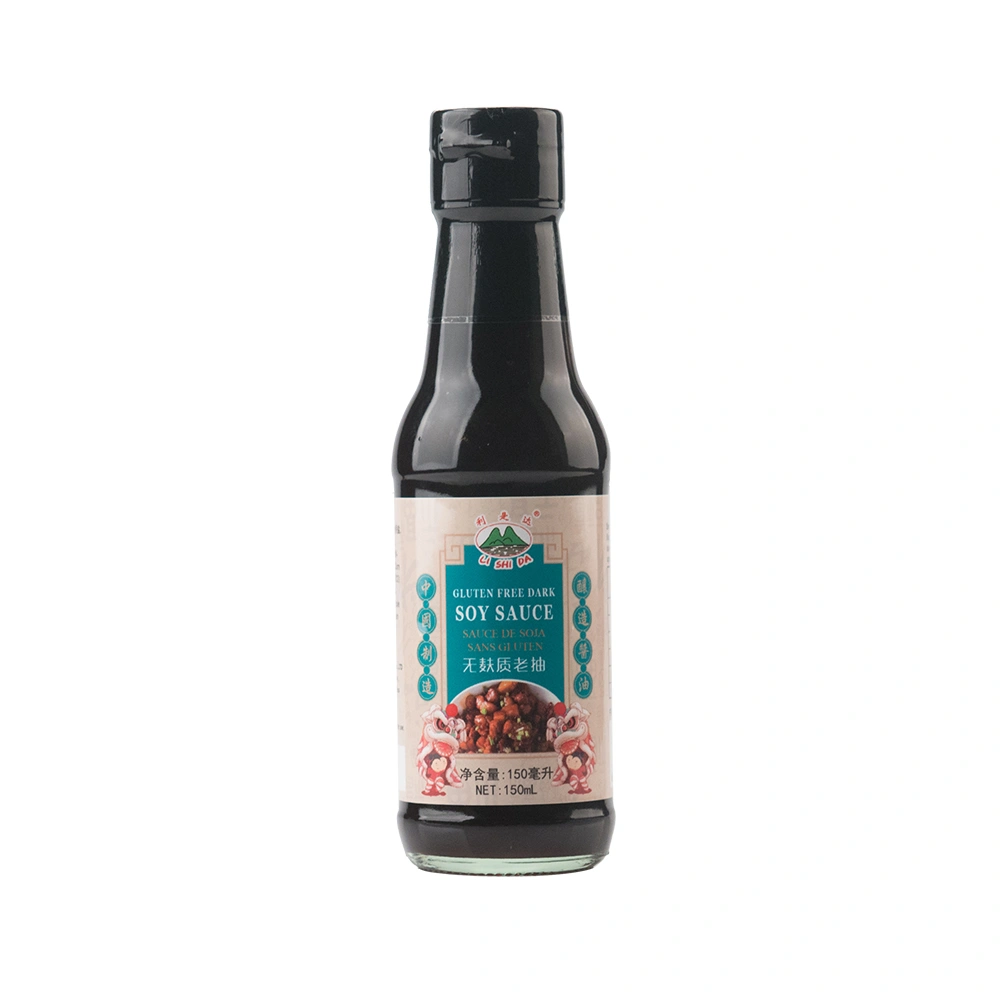 150ml Gluten Free Dark Soy Sauce China Manufacturer The gluten free version of light soy sauce is made from fermented soy beans and rice with added salt and caramel. 150ml gluten free dark soy sauce