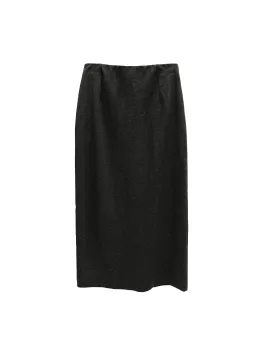 Ladies' woolen long back slit skirt