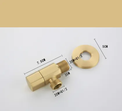Rose Gold Angle Stop Valve for Bathroom and Toilet