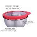 Transparent lid food storage mixing bowl sets