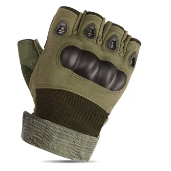 Half Finger Fingerless Knuckle Protection Gloves: Ideal for Tactical, Outdoor, Survival, Sports, Gym, Shooting, and Cycling Activities