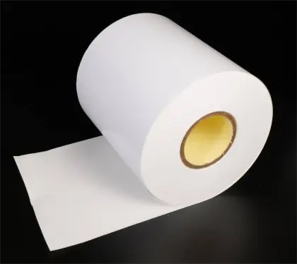 70gsm Thermal ECO Coated Hotmelt Glue Yellow glassine