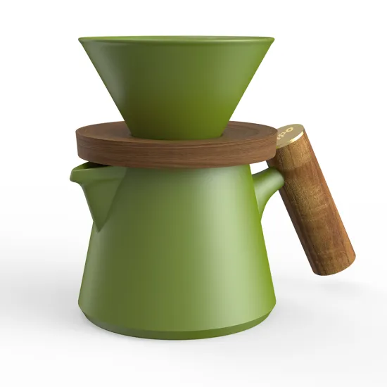 Portable DHPO Small Coffee Makers, 600ml Ceramic Pour Over Coffee Maker for Sale