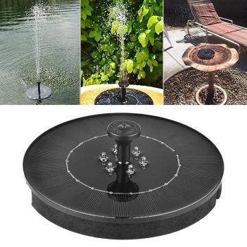 Solar Fountain With 6 LEDs Light 9V 2W Outdoor Solar Garden Water Fountain Pump For Landscape Pool Pond Decoration