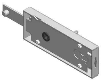 Up and over garage door Lock case