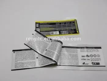 full rotary letterpress Promotion Multi layer adhesive label