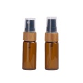 5ml Amber Glass Spray Bottle with Bamboo Pump