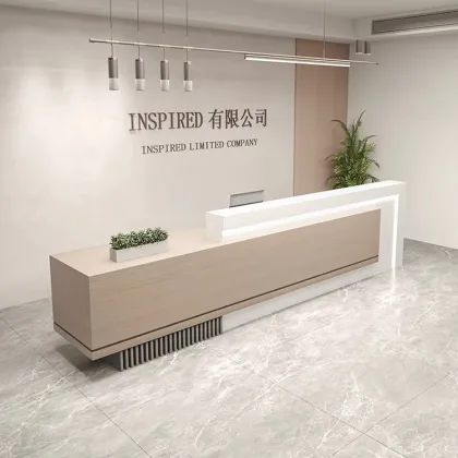 Modern 5 Star Hotel Reception Desk Size - Contemporary Office Executive Reception Desk