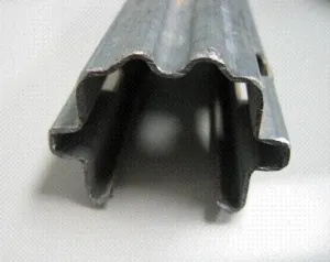 Metal line vineyard posts