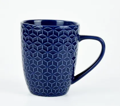 Colorful handle travel tea ceramic mug set