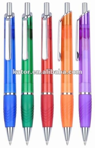plastic colorful grip pen for promo