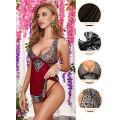 Mulheres decote em V Lingerie Lace Babydoll