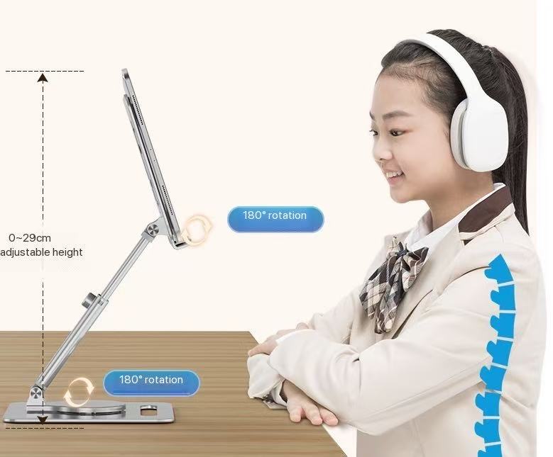 Rotating folding mobile phone holder