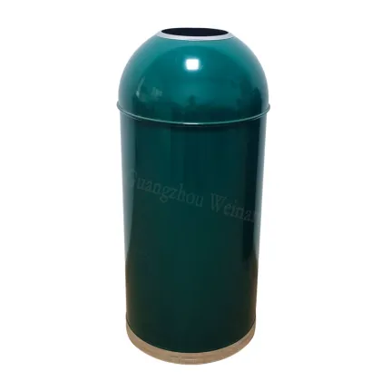 Customizable Coffee Shop Stainless Steel Outdoor Trash Can