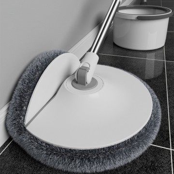 Bendable Mop with Bucket: Flexible Microfiber Floor Cleaner