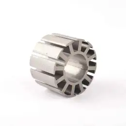 Stator and rotor of brushless DC fan motor