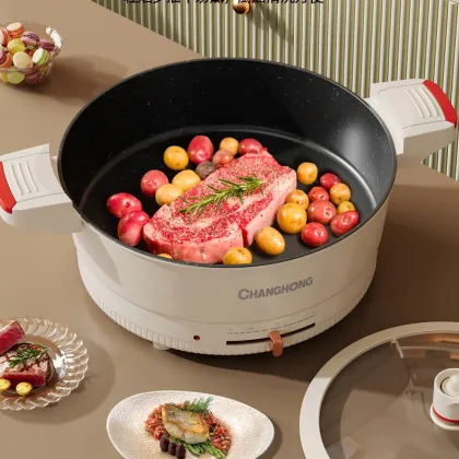 Hot Popular Electric Pressure Cooker Home Smokeless Round Hot Pot