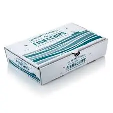 Disposable food packaging paper box for frozen food