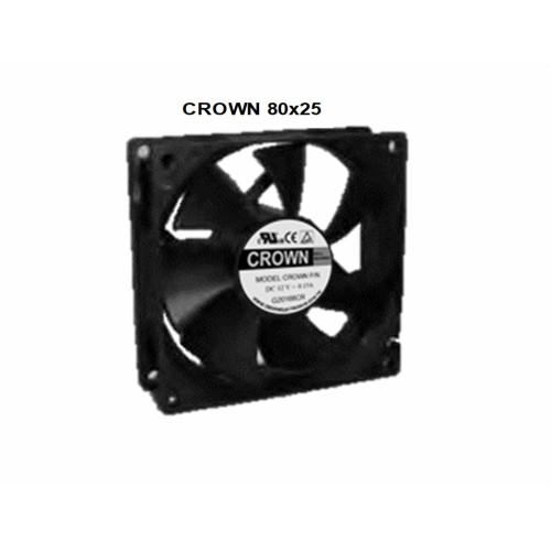 Crown 12V ADG08025 Ventilador de enfriamiento axial DC