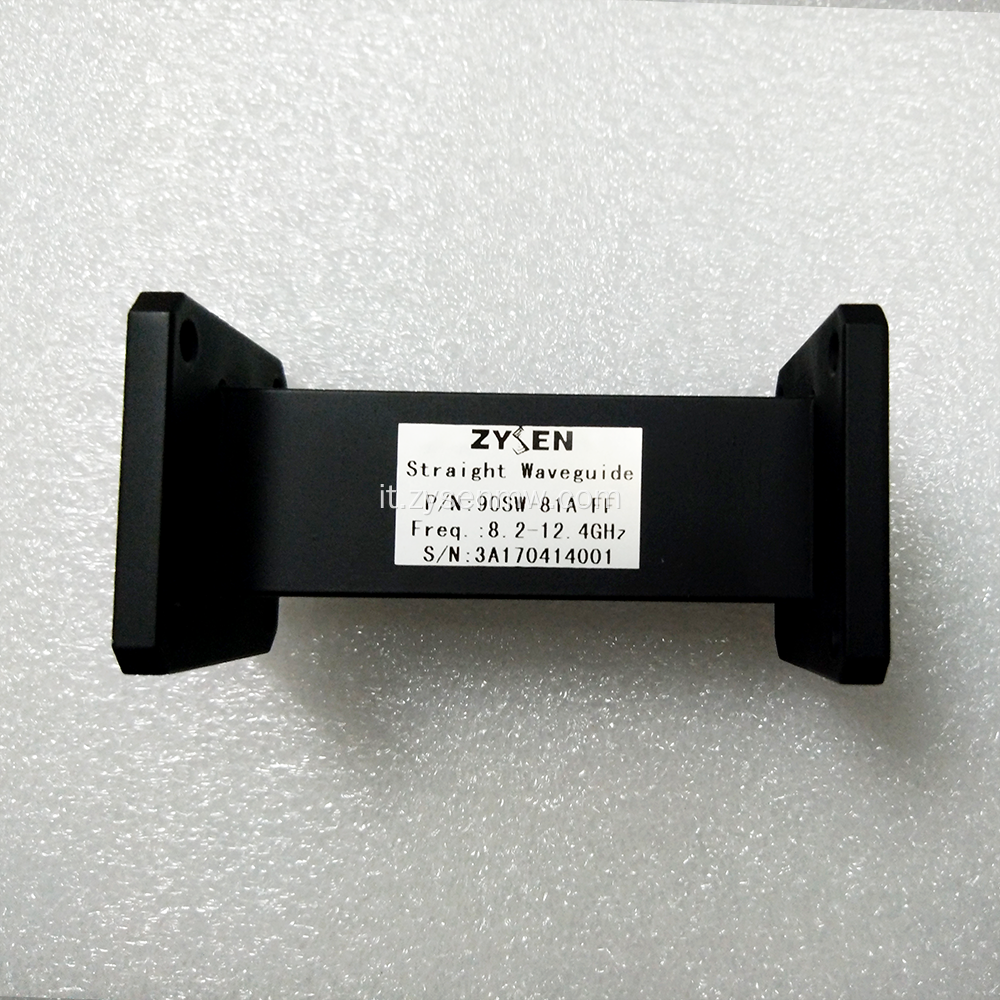 WR8 a WR975 Waveguide dritto