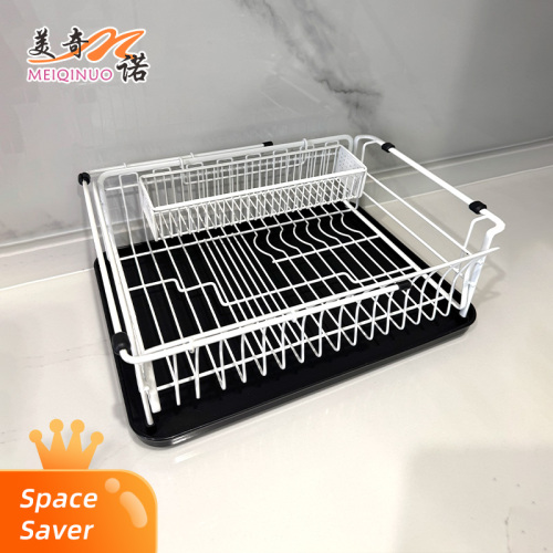 Prateleira telescópica de camada única em aço inoxidável