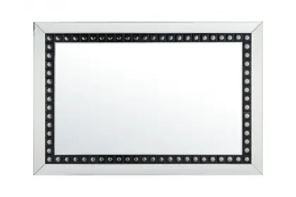 Rectangular silver mirror black mirror floor mirror