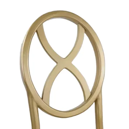 Gold Wood Phoenix Stackable Dining Chair Event