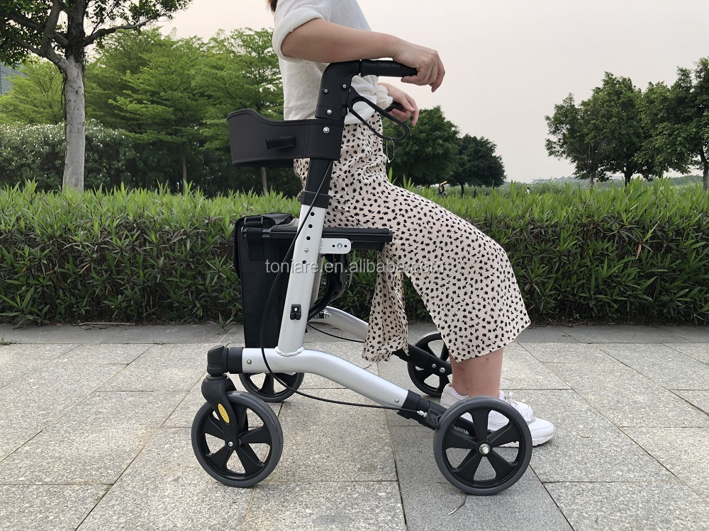 Lightweight Hot Sales Rollator Standing Aluminum Walker for Elderly TRA14