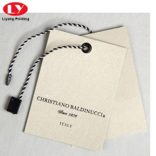 Custom Ivory Paper Custom Cloth Hang Tag