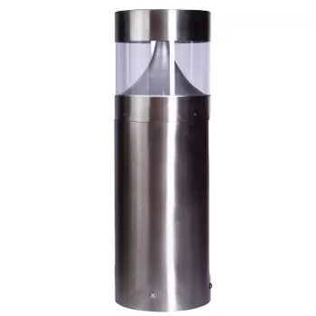 Louvered E27 Base IP65 Landscape LED Bollard Lighting in 316 Stainless Steel for Outdoor Garden and Lawn