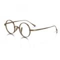 Round Frame Titanium Designer Glasses Womens Mens