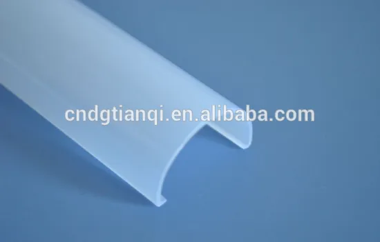 PC half round milky white or clear led light cover