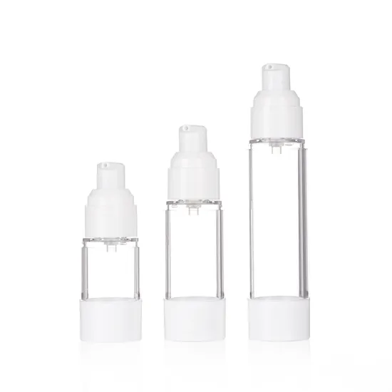 Custom Lotion Serum Airless Pump Bottles with Cap